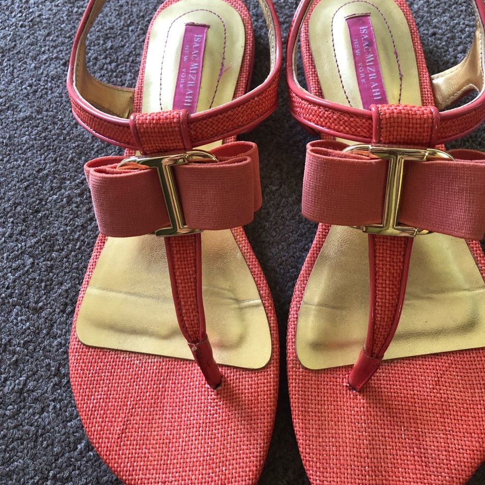 Isaac Mizrahi sandals. Size 7.5. - Picture 1 of 3